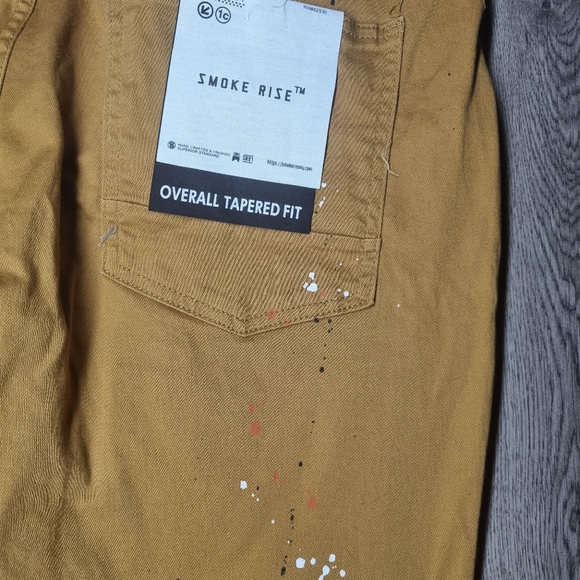 Men's Tan Overalls with Black Straps - Picture 10 of 11